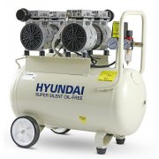 Hyundai HY27550 11CFM, 1500w 2HP, 50 Litre Oil Free Low Noise Electric Air Compressor